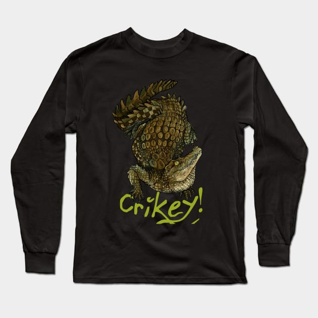 Crocodile Crikey! Long Sleeve T-Shirt by Shadowind